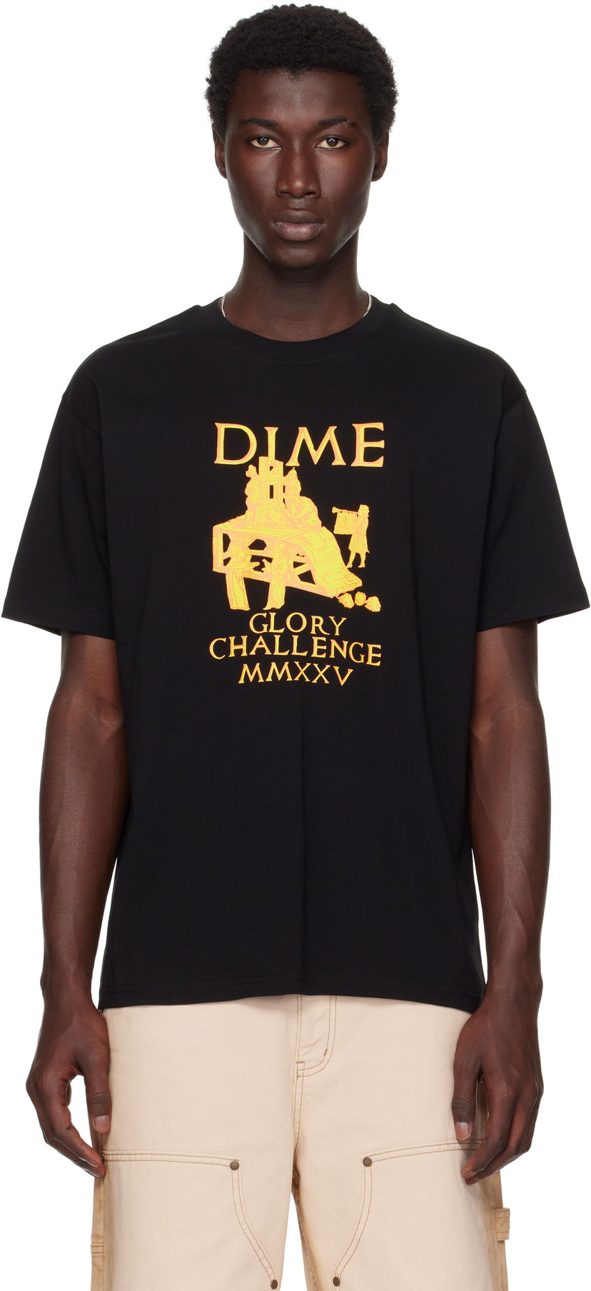 T-shirt Dime Dime Glorious Graphic T-Shirt Svart | DIMESU2561BLK