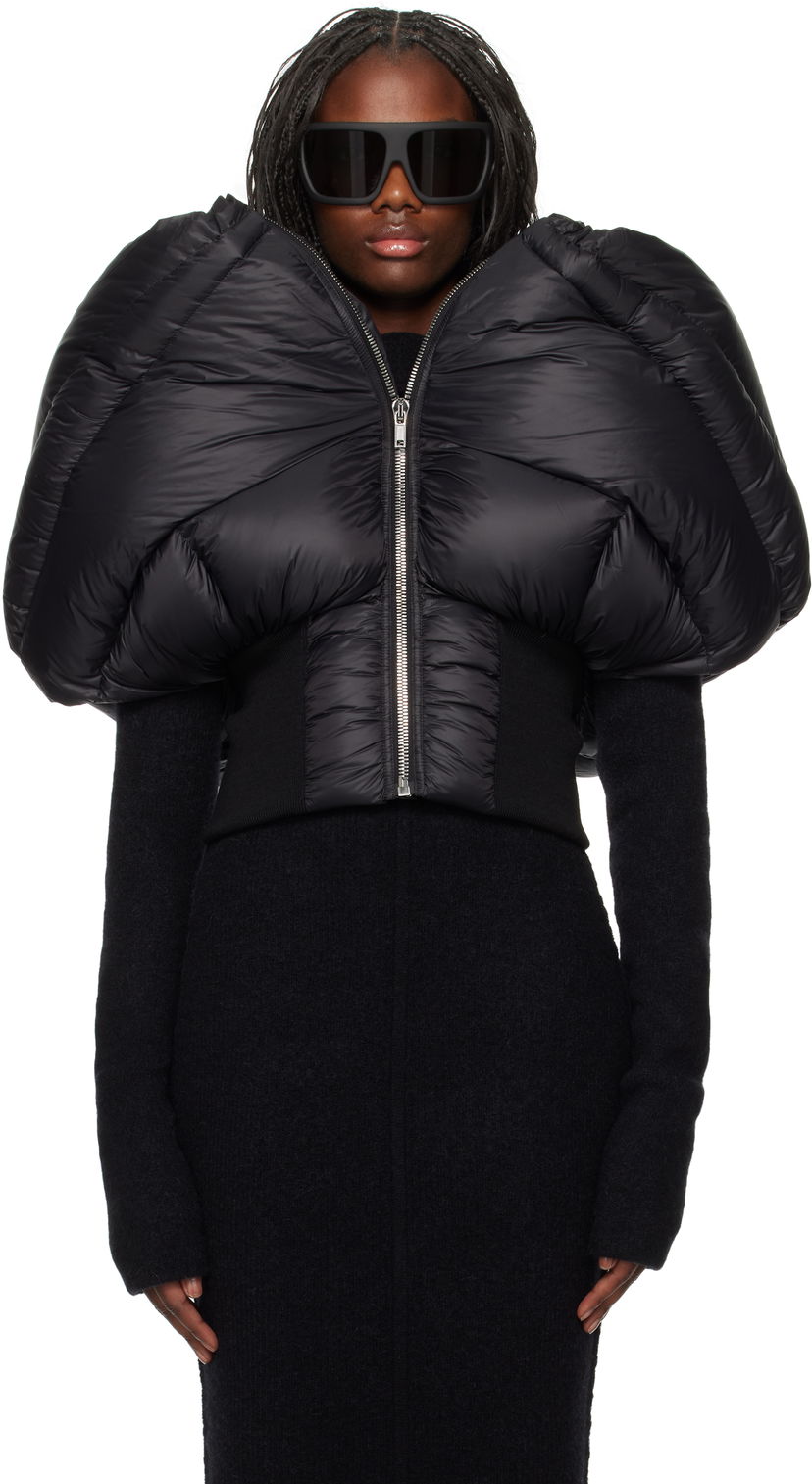 Pufferjacka Rick Owens Down Jacket Mini Svart | RO02D3790 NPDX