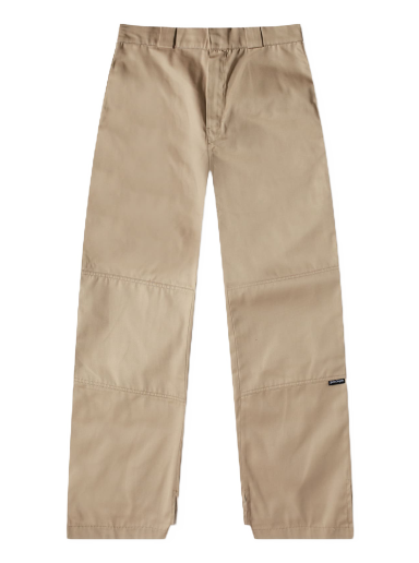 Byxor Palm Angels Waistband Logo Chino Pant Beige/Yellow Beige | PMCG003S23FAB0016118