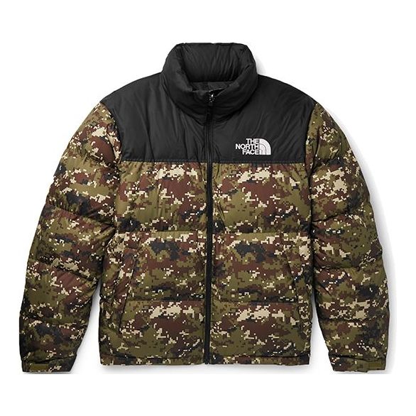 Pufferjacka The North Face 1996 Retro Nuptse Camo Puffer Jacket Grön | NF0A3C8D-LJ8