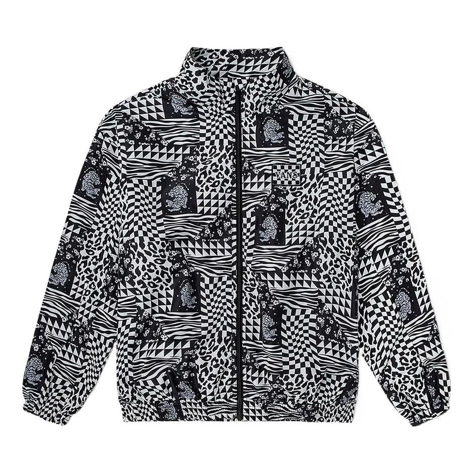 Vindjacka Vans Vans Grid Full Print Jacket Svart | VN0A5H9T7TO, 0