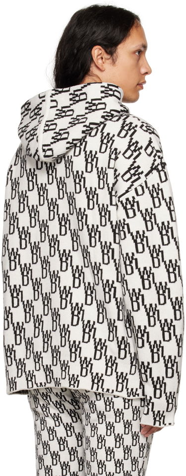 Sweater We11done We11done Graphic Print Hoodie Vit | WD-KT3-22-628-U-IV, 2