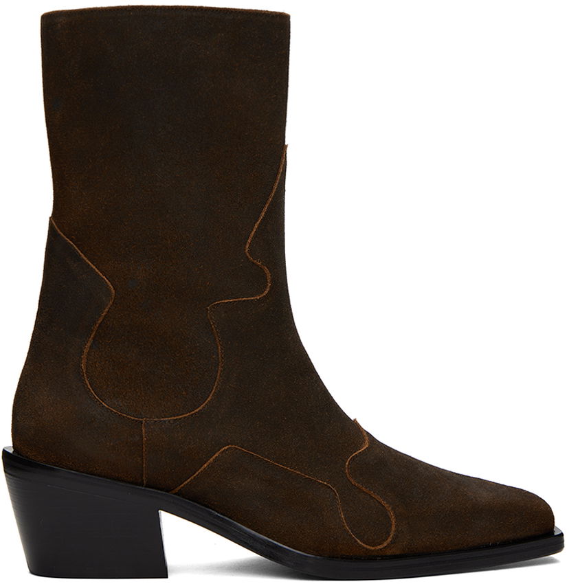 Kläder Eckhaus Latta Brown Cowboy Boots Brun | FEKLMCOWB05106