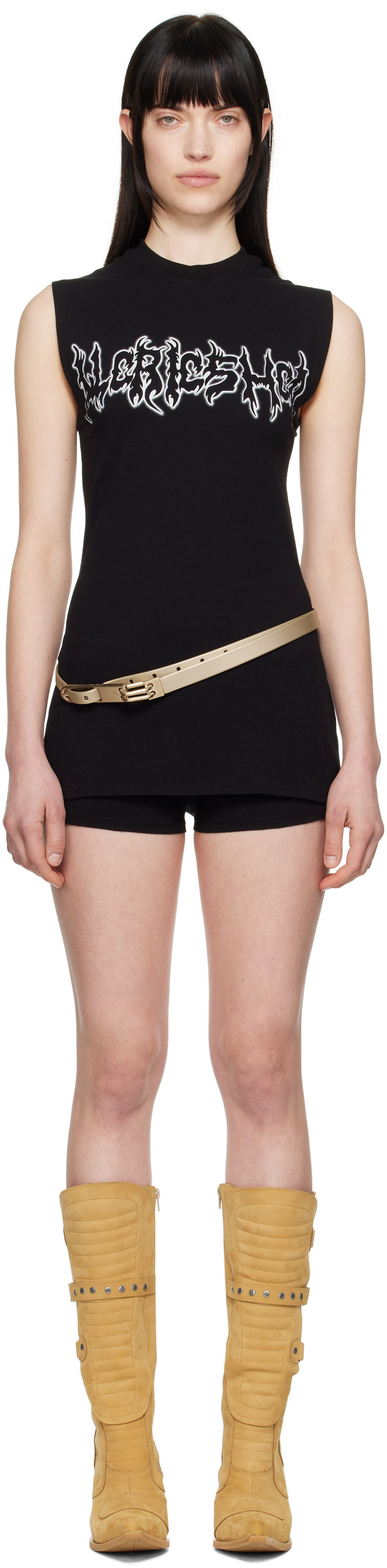 Linne 032C 032c Super Bad Jersey Minidress Svart | S25-WRC-2621-050, 0