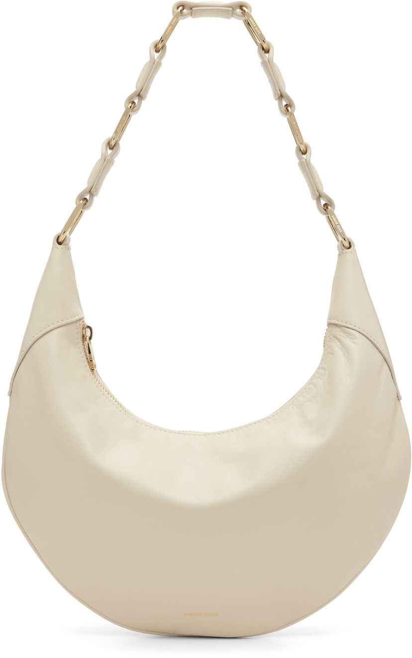 Handväska Anine Bing Anine Bing Kate Hobo Bag Beige | A-13-10695-IVY17
