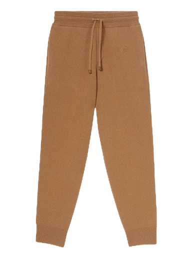 Träningsbyxor Burberry Monogram Motif Cashmere Blend Jogging Pants Beige | 8037510