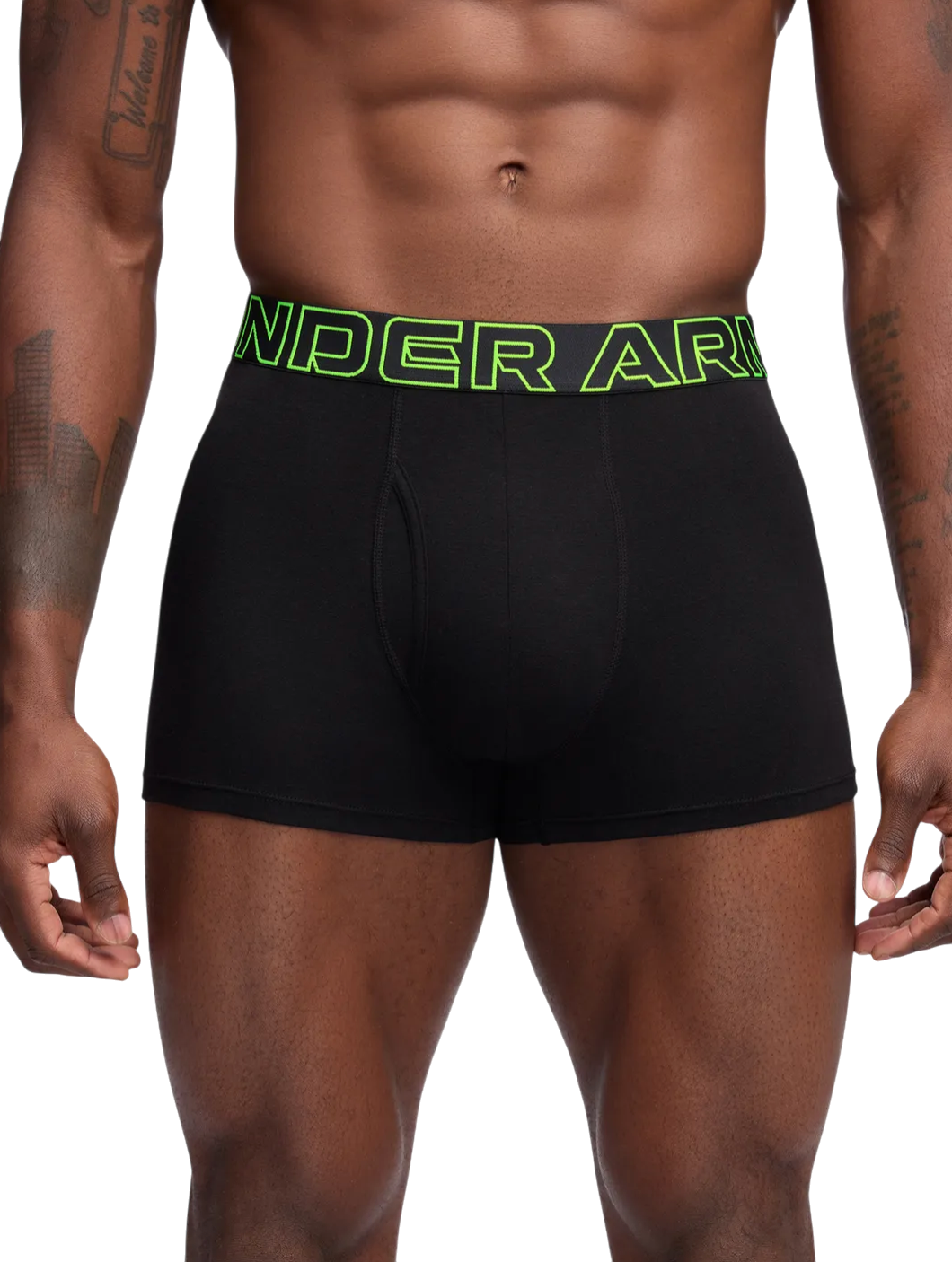 Boxare Under Armour Under Armour Performance Cotton Boxer Briefs 3-Pack Svart | 1383891-004, 1