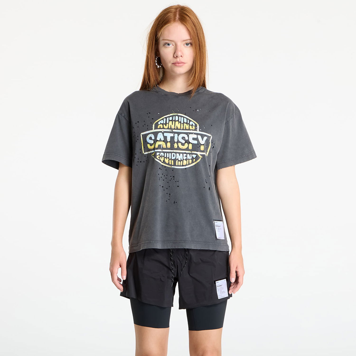 T-shirt Satisfy Satisfy MothTech T-Shirt Grå | 11006-AB-EST1, 0