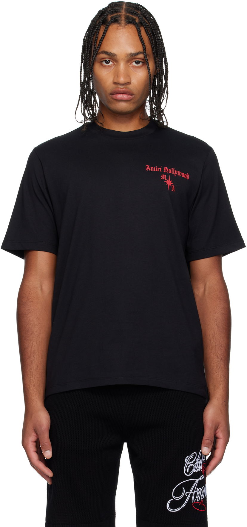 T-shirt AMIRI Amiri Hollywood Gothic T-Shirt Svart | AMJYTE1252
