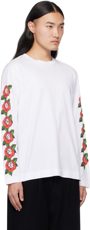 T-shirt Simone Rocha Simone Rocha Cluster Rose Logo Print T-shirt Vit | 5194P33P34-M 0569, 1