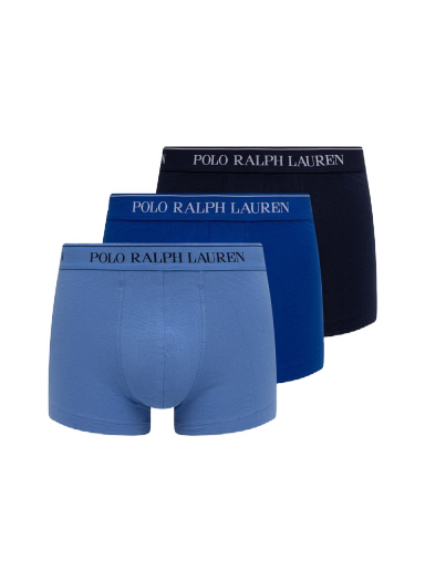 Boxare Polo by Ralph Lauren Cotton Trunk - 3 Pack Blå | 714835885009