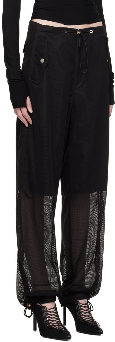 Byxor Dion Lee Grid Mesh Panel Trousers Svart | C2155P23, 1