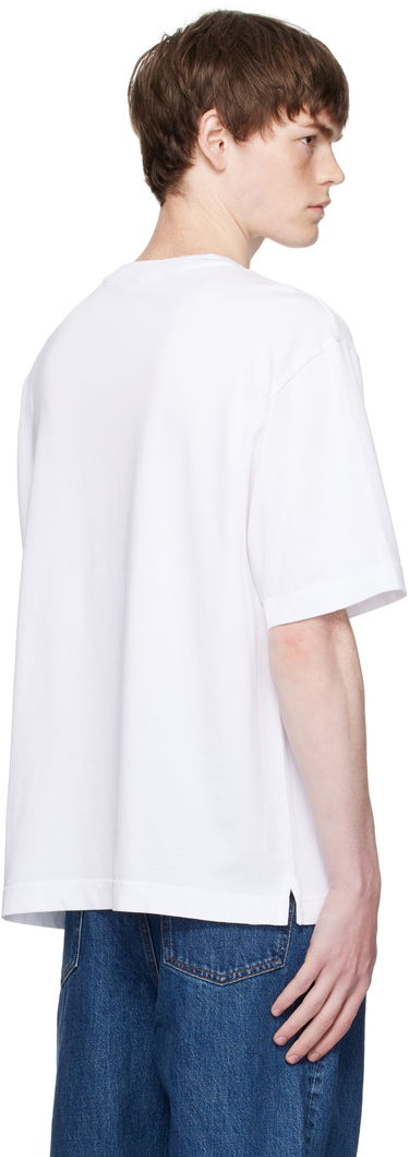 T-shirt MAISON KITSUNÉ Maison Kitsuné Fox Head Patch Comfort T-Shirt Vit | PM00109KJ0119, 2