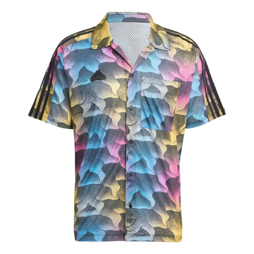 Skjorta adidas Originals Tiro Allover Print Mesh Resort Shirt Flerfärgad | IP3784
