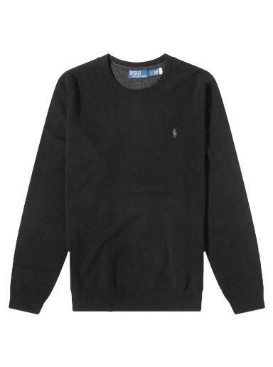Sweatshirt Polo by Ralph Lauren Polo Ralph Lauren Lambswool Crew Knit Polo Svart | 710876714003