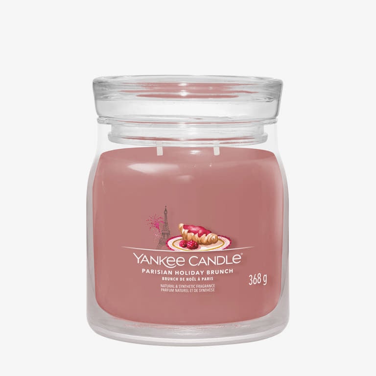Ljus Yankee Candle Scented Candle Parisian Holiday Brunch Medium Jar 2 Wicks Rosa | 42206