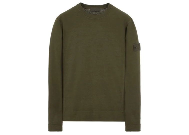 Sweater Stone Island Felpa Ghost Crewneck Grön | 611F3 / 7815611F3 V0054