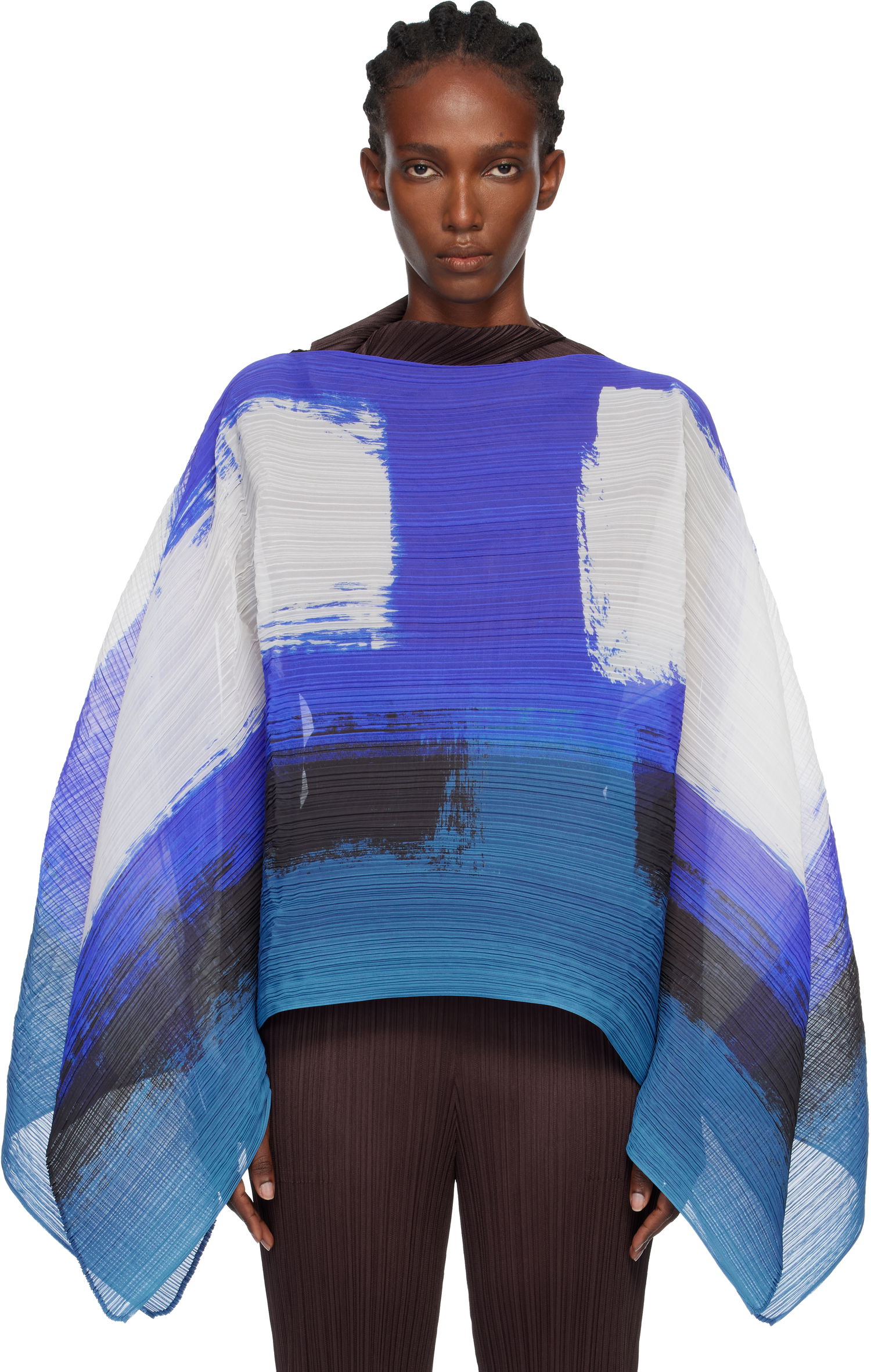 T-shirt Pleats Please Issey Miyake PLEATS PLEASE ISSEY MIYAKE Jump Madame-T Pleated Abstract Print Top Flerfärgad | PP59AD121, 0