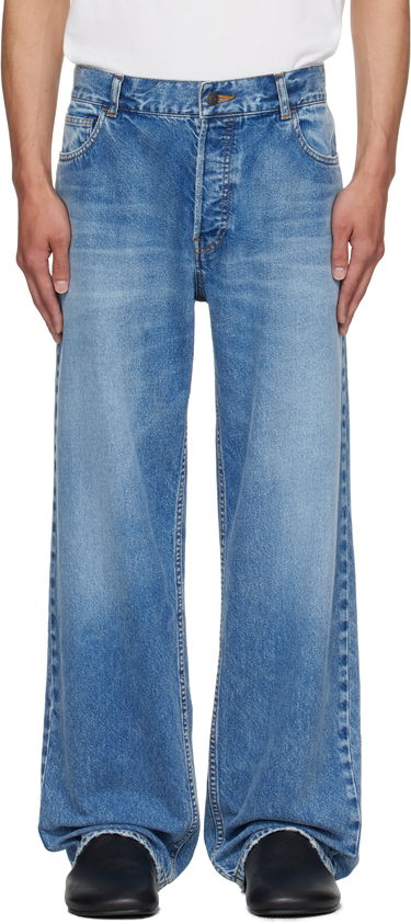 Jeans The Row The Row Ross Wide Leg Jeans Blå | 554-W3874, 0