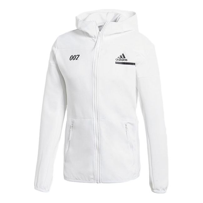 Sweatshirt adidas Originals Z.N.E. x James Bond 007 Full-Zip Hoodie Vit | GN6812, 0
