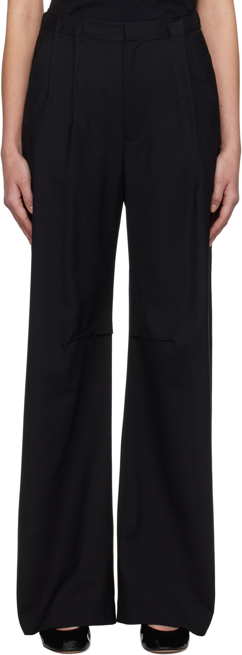 Byxor Maison Margiela MM6 Maison Margiela Tailoring Wool Trousers Svart | S52KA0517 M35080