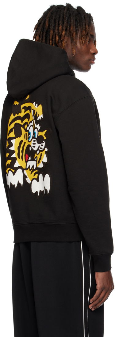 Sweatshirt KENZO Kenzo Paris VERDY Edition Embroidered Hoodie Svart | FF55SW2724MC, 2