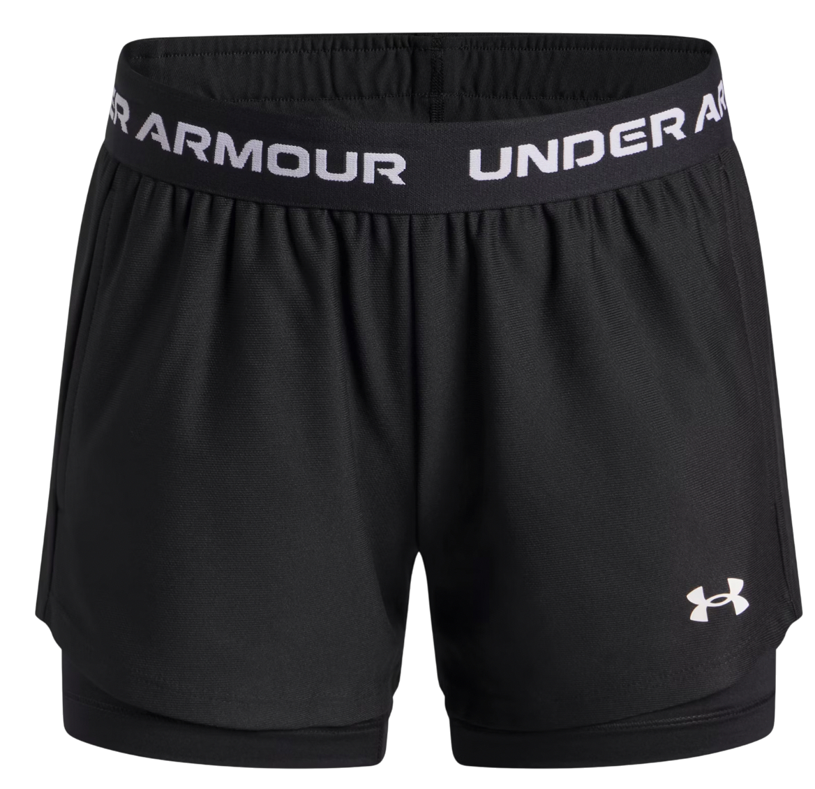Shorts Under Armour Tech Play Up 2N1 Shorts Svart | 6004985-005, 0