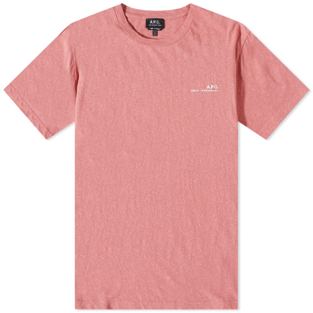 T-shirt A.P.C. Item Logo Tee Rosa | COGCA-H26904-FAG, 0