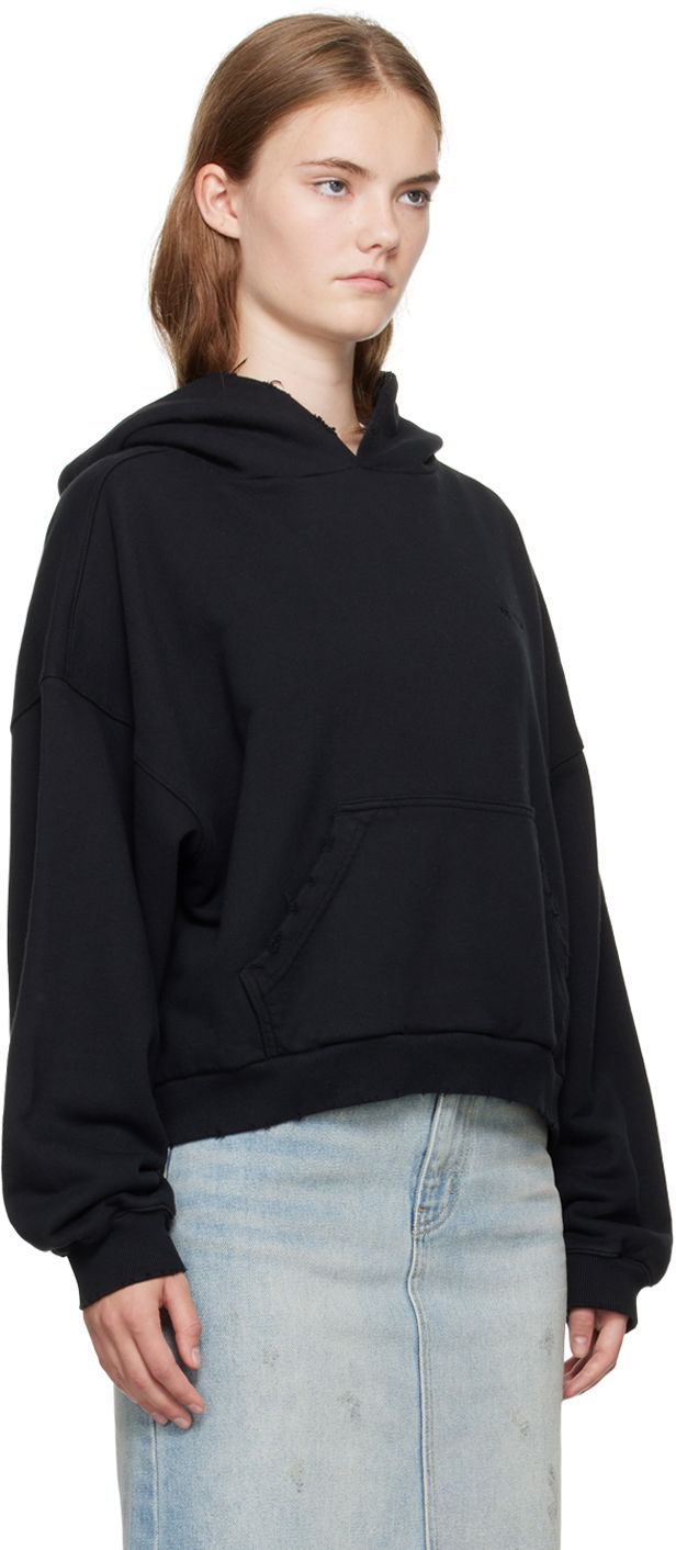 Sweatshirt We11done Layered Hoodie Svart | WD-TH2-24-835-U-BK, 1