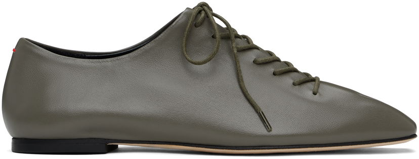 Kläder Aeyde Aeyde Isla Nappa Leather Derbys Grön | A11-FL-RKLS08FL166-SS25-1007-007