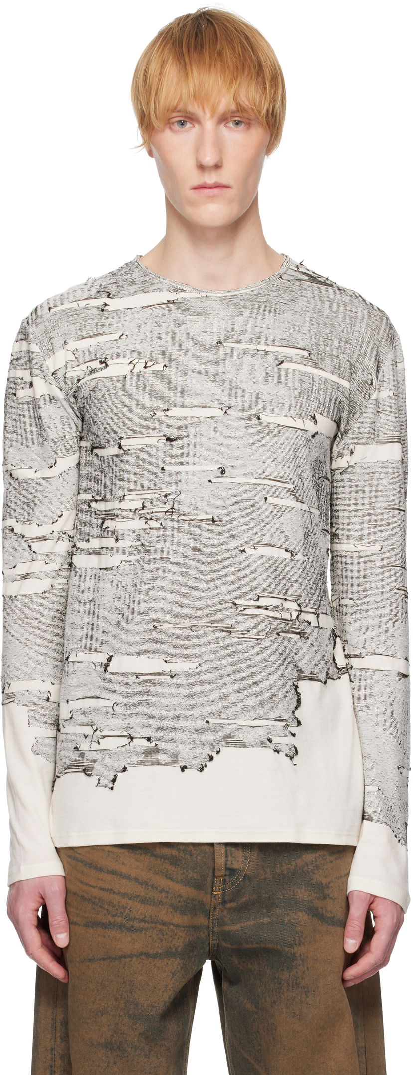 T-shirt Diesel Diesel K-Cadmo Long Sleeve T-Shirt Vit | A18119-0AFBV-129
