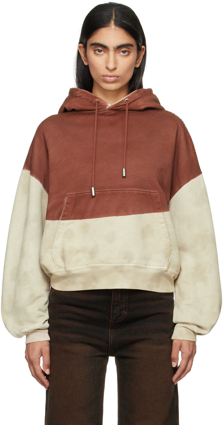 Sweatshirt Eckhaus Latta Boxy Hoodie Röd | 251-EL-PF24-M -