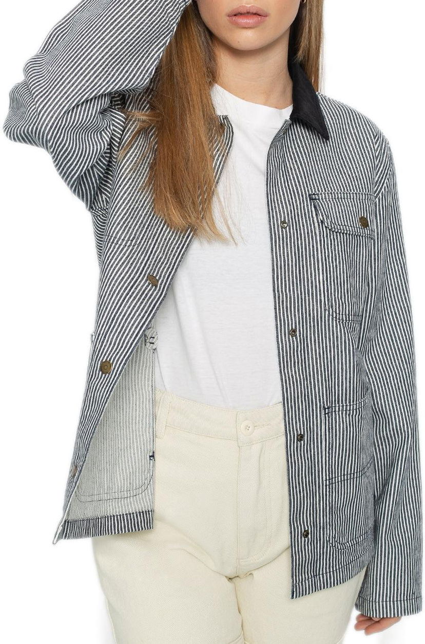 Rockar Vans Chore Coat Striped Blå | vn0a4dq4lkz1