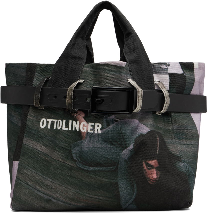 Tygpåse Ottolinger Ottolinger Maxi Belted Tote Svart | 126-902328-01