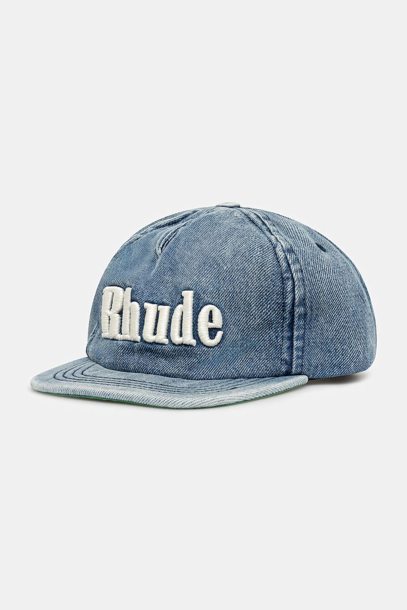 Keps Rhude RHUDE Denim Baseball Cap Blå | RHPF25HA01741