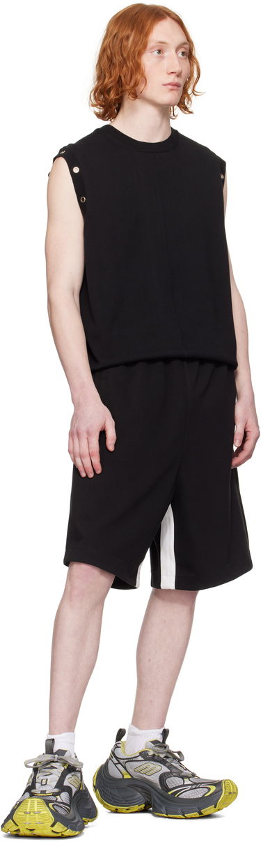 Shorts We11done We11done Contrast Track Shorts Svart | WD-TA0-25-719-U-BK, 3