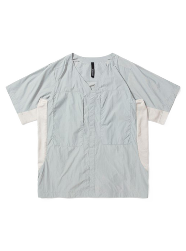 T-shirt BYBORRE Button Tee Turkos | E10-MA-207-996