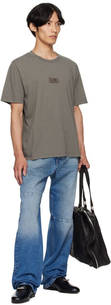 T-shirt Maison Margiela MM6 Maison Margiela Logo Patch T-Shirt Grå | SH0GC0059 M20048, 3