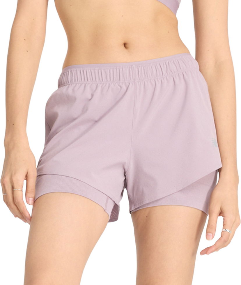 Shorts New Balance RC 2-in-1 Short 3" Rosa | ws41287-icw