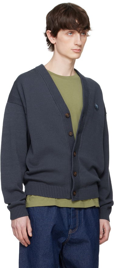 Sweater MAISON KITSUNÉ Maison Kitsuné Bold Fox Head Patch Comfort Cardigan Grå | OM00502KT1099, 1