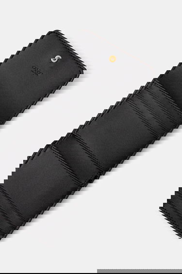 Plånbok Coach Pebbled Leather Mini Flap Wallet Svart | CAO13, 3