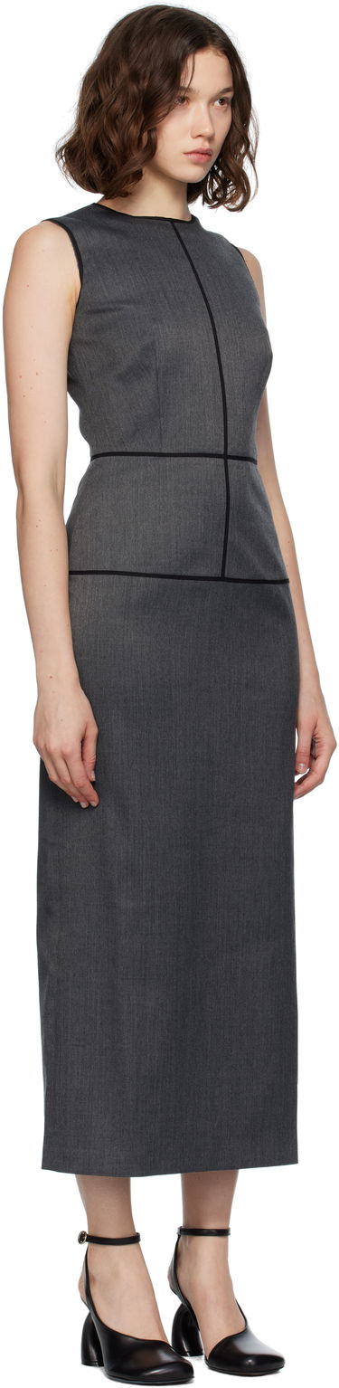 Klä Maison Margiela MM6 Maison Margiela Tailoring Wool Maxi Dress Svart | S52DG0029 S47848, 4