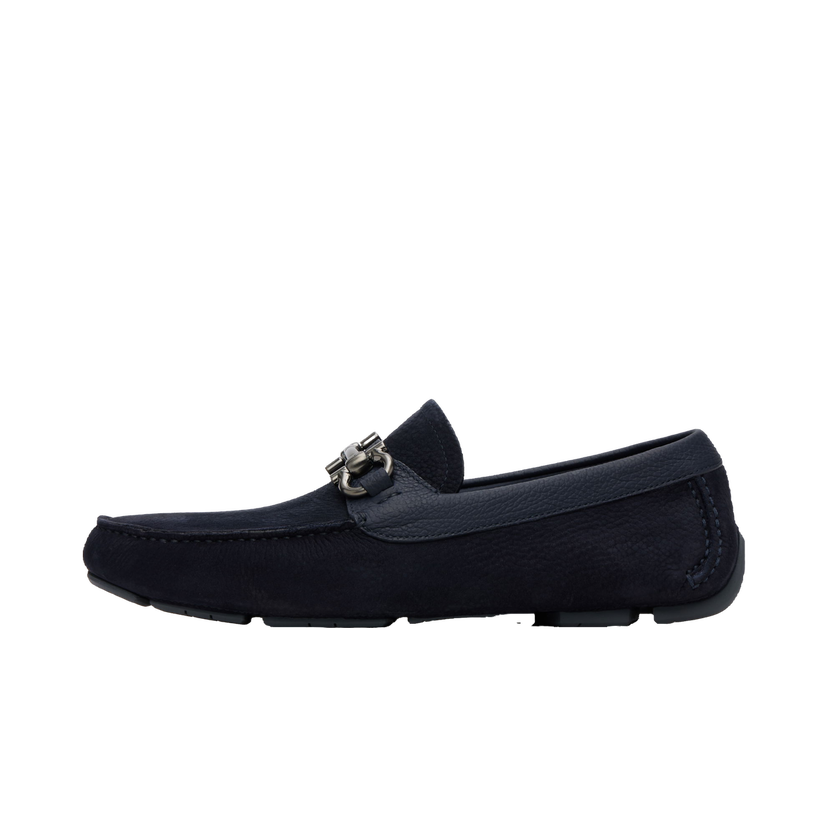 Sneakers och skor FERRAGAMO Salvatore Ferragamo Gancini Ornament Driver Loafers Mörkblå | 786963