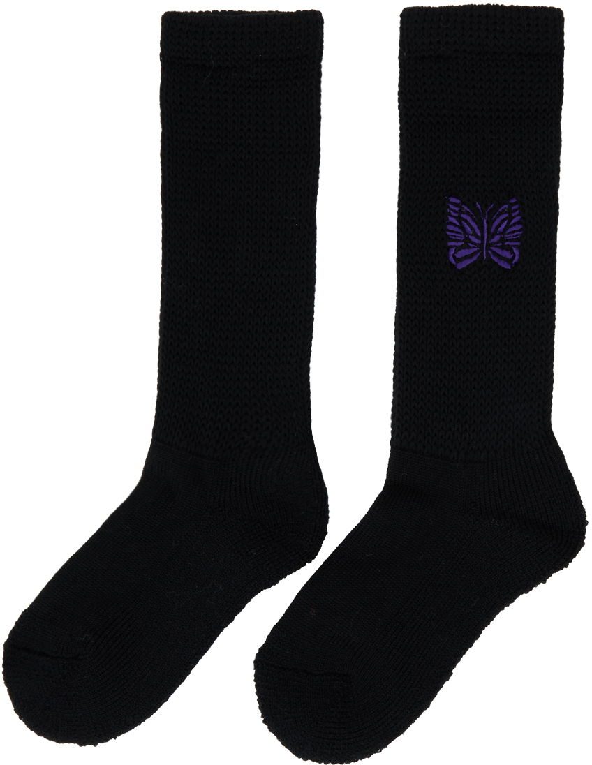 Strumpor Needles Pile Socks Svart | LQ048, 1