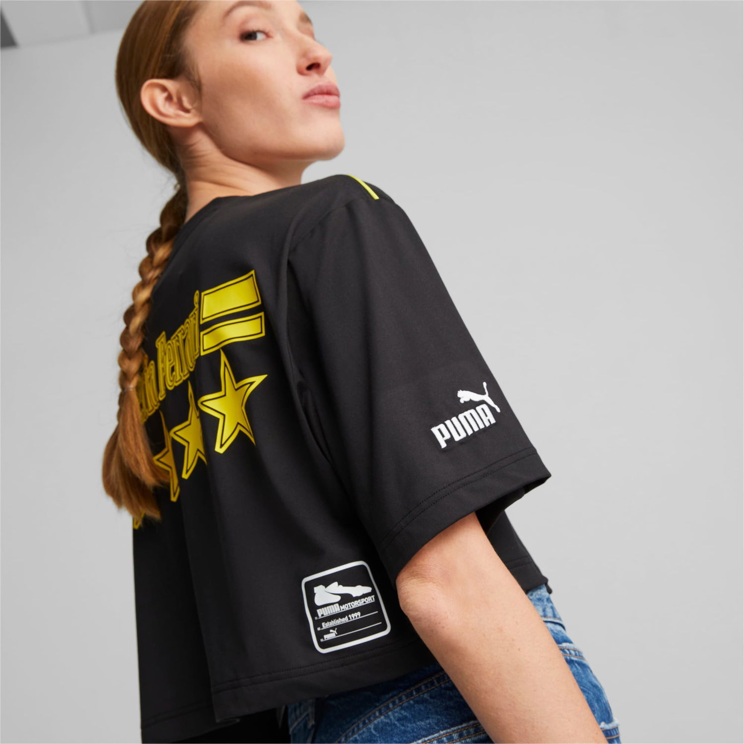 T-shirt Puma x Scuderia Ferrari x June Ambrose Motorsport T-Shirt Svart | 539859_01, 1