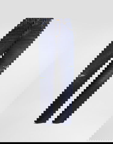 Jeans Dolce & Gabbana Dolce & Gabbana Loose Fit Distressed Denim Jeans Blå | GYJDADG8NK6S9001, 0