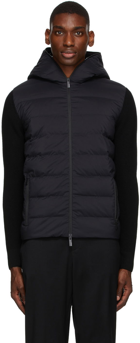 Pufferjacka Moncler Wool & Down Mörkblå | 9B000 - 07 - M1131, 0