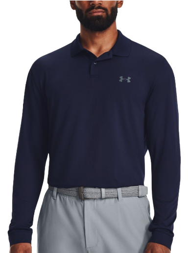 Polotröja Under Armour Performance 3.0 LS Polo Mörkblå | 1379728-410