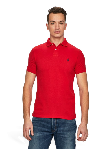 Polotröja Polo by Ralph Lauren Slim Fit Polo Röd | 710548797005