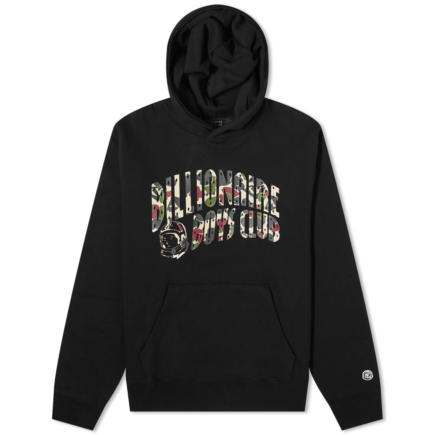 Sweatshirt BILLIONAIRE BOYS CLUB Duck Camo Arch Logo Popover Hoodie Svart | B23432-BLK, 0